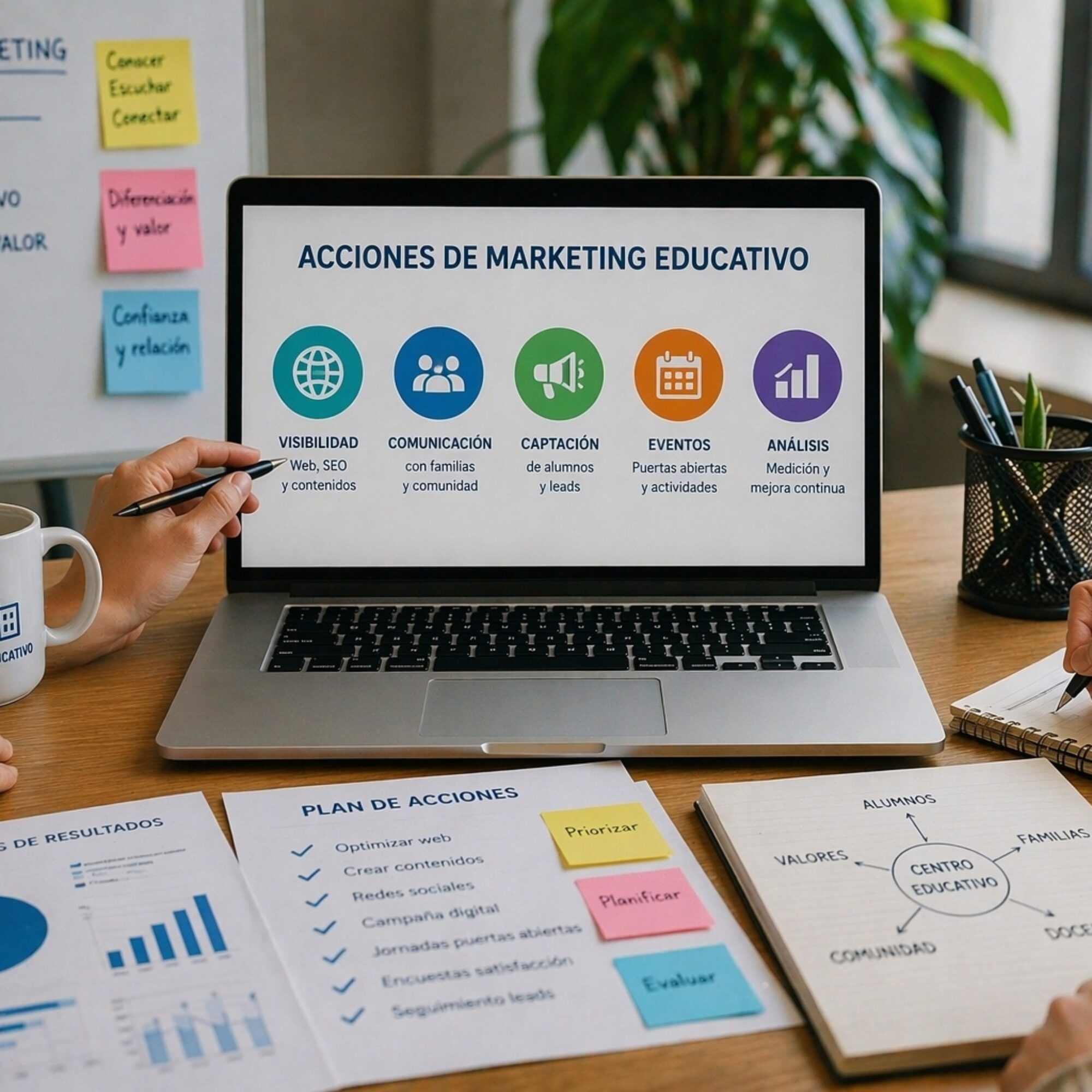 Acciones de marketing educativo